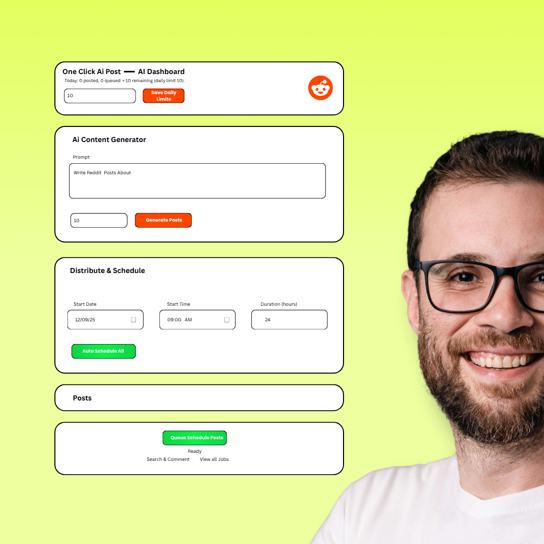 Reddit Post Scheduler | OneClick AI Post